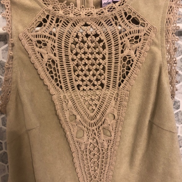 Francesca’s Taupe Suede Dress - Picture 6 of 8